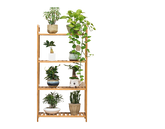 4 Tier Bamboo Shoe Rack 100x50cm